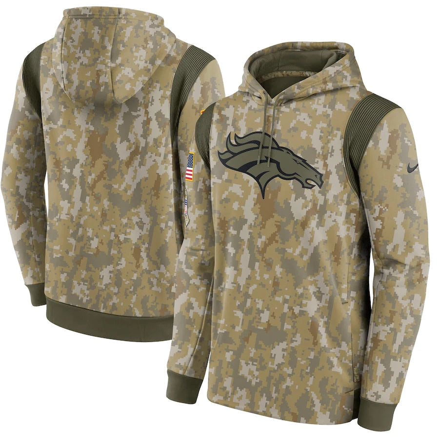 Men's Denver Broncos  2021 Salute to Service Hoodie1 Camouflage