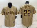 Men's San Diego Padres Juan Soto Tan Replica Player Jersey