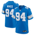 Mekhi Wingo Detroit Lions  Team Game Jersey -  Blue