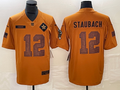 Men's Dallas Cowboys Roger Staubach Brown 2023 Salute To Service Retired Player Limited Jersey