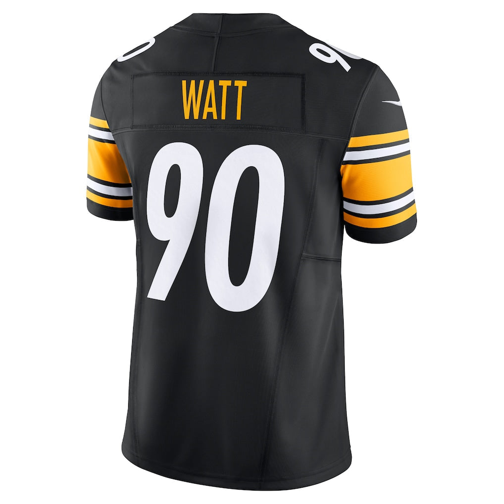 P.Steelers #90 T.J. Watt Black Vapor F.U.S.E. Limited Jersey