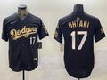 Men's Los Angeles Dodgers Shohei Ohtani Black Replica Player Jersey