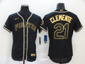Men's Pittsburgh Pirates Roberto Clemente Black Stitched Jersey