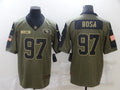 Men's San Francisco 49ers Nick Bosa Brown Player Game Jersey