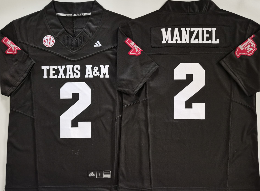 Men's Texas A&M Aggies Johnny Manziel Black Game Jersey