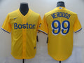 Men's Boston Red Sox Alex Verdugo Yellow Replica Baseball Jersey