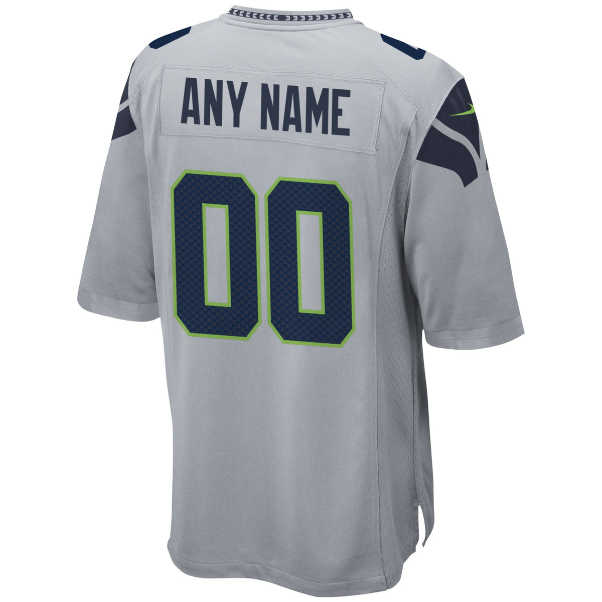 Seattle Seahawks  Alternate Custom Game Jersey - Gray
