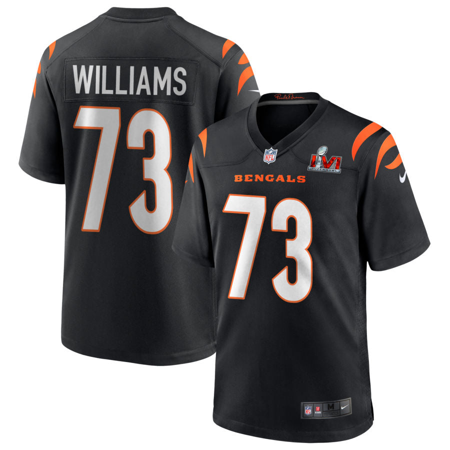 Jonah Williams Cincinnati Bengals  Super Bowl LVI Game Jersey - Black