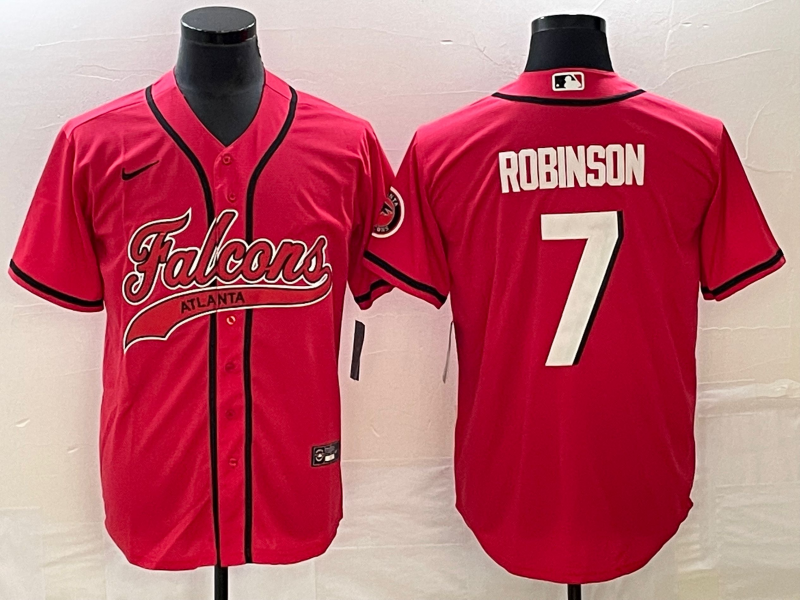 Men's Atlanta Falcons Bijan Robinson Red Game Jersey Joint Edition