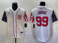 Men's New York Yankees Aaron Judge White Team Player Game Jersey