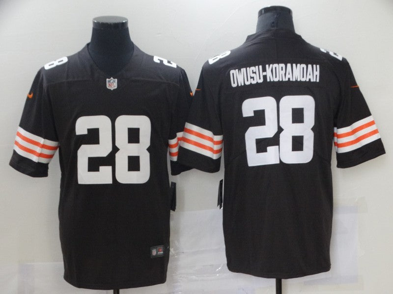 Men's Cleveland Browns Jeremiah Owusu-Koramoah Brown Game Jersey