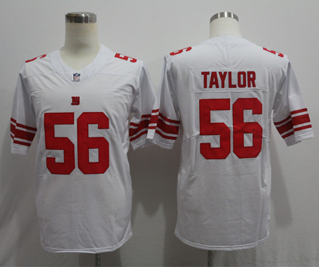 Men's New York Giants Lawrence Taylor White Fashion Game Jersey