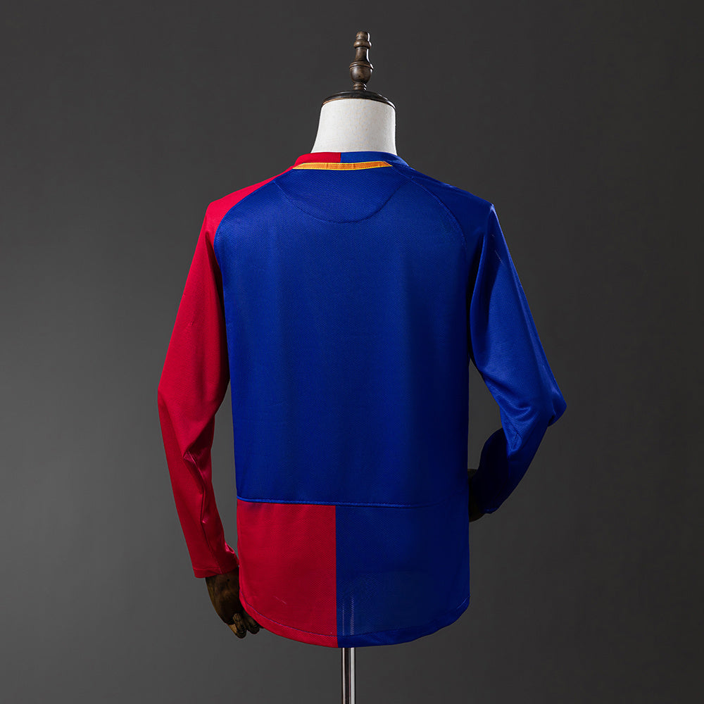 Barcelona 08/09 UEFA Champions League Home Long Sleeve Retro Jersey