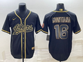 Men's San Francisco 49ers Joe Montana Black Player Jersey Joint Edition