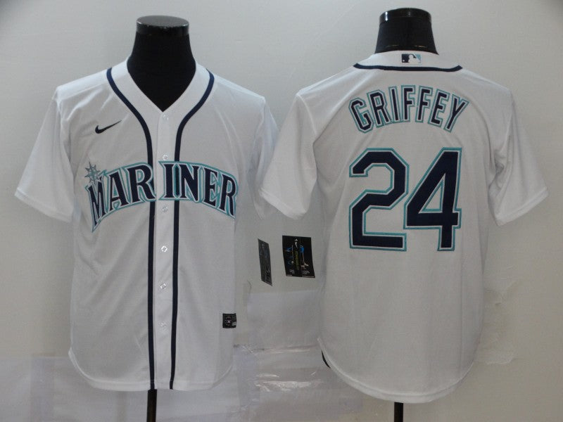 Men's Seattle Mariners Ken Griffey Jr. White Replica Baseball Jersey