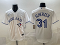 Men's Toronto Blue Jays Max Scherzer White Home Replica Jersey
