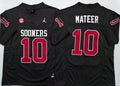 Men's Oklahoma Sooners John Mateer Black Player Jersey