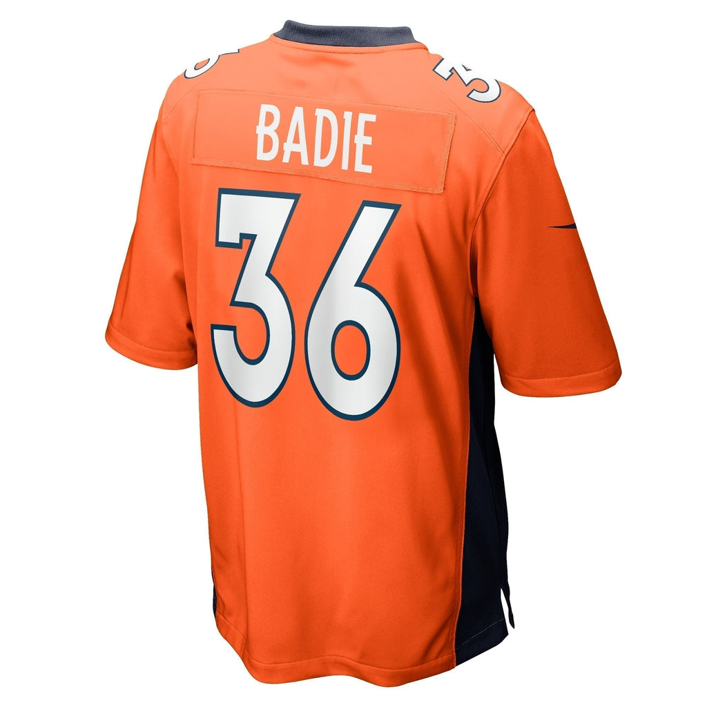 Tyler Badie Denver Broncos  Team Game Jersey -  Orange