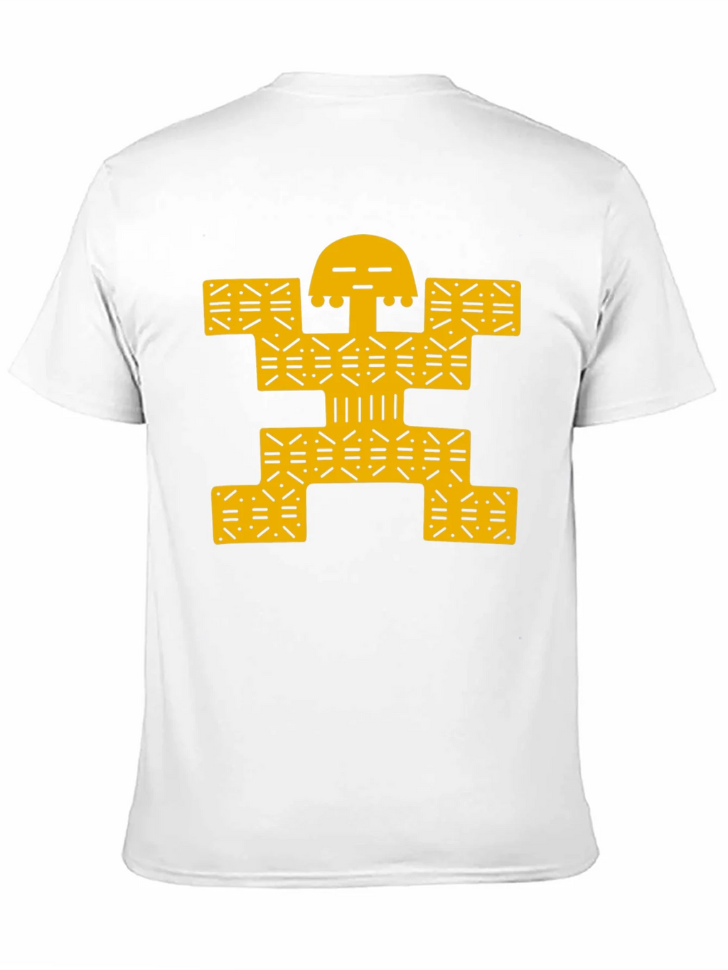 Modern Graphic Tee - Black with Gold Design