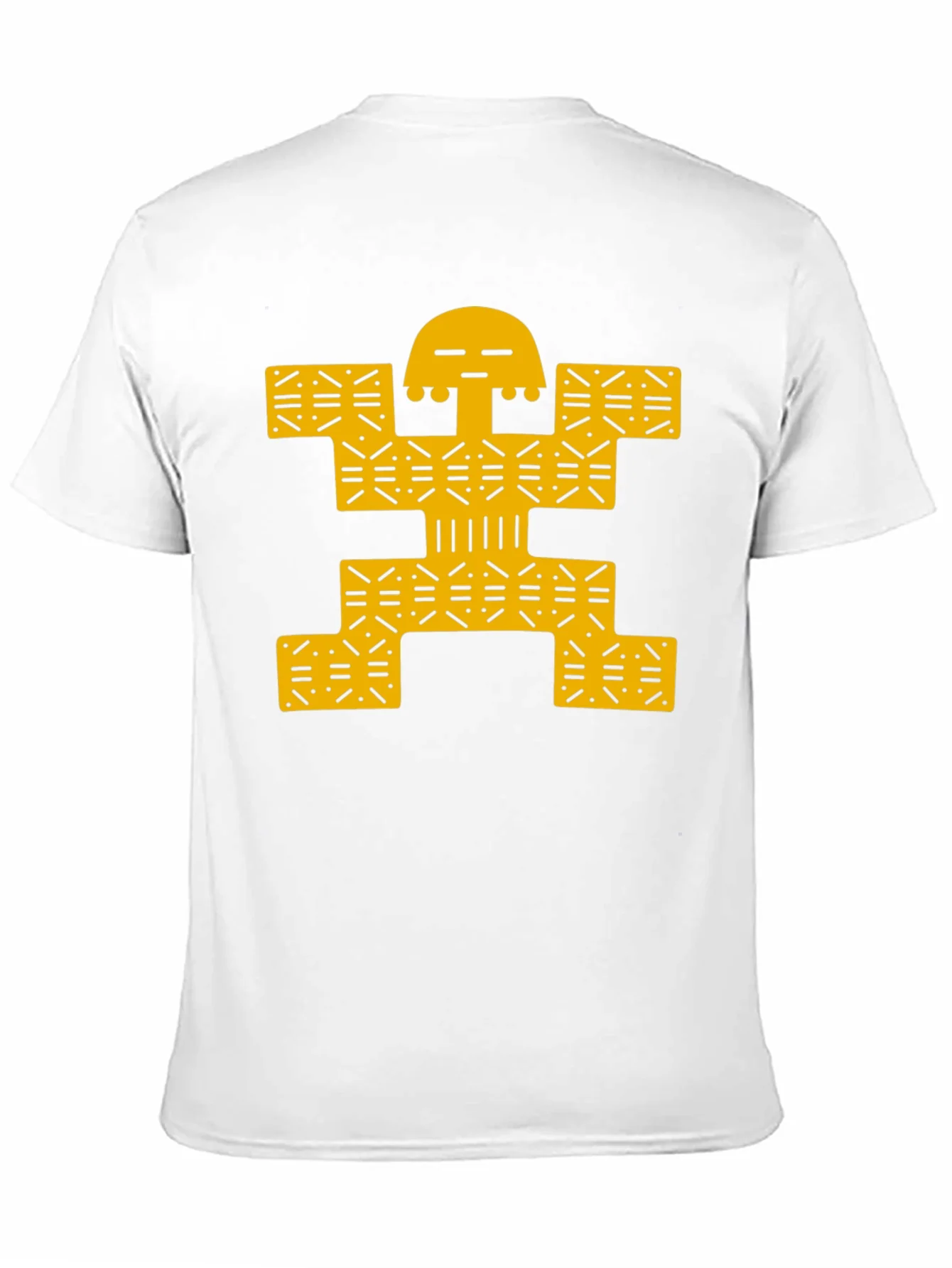 Modern Graphic Tee - Black with Gold Design