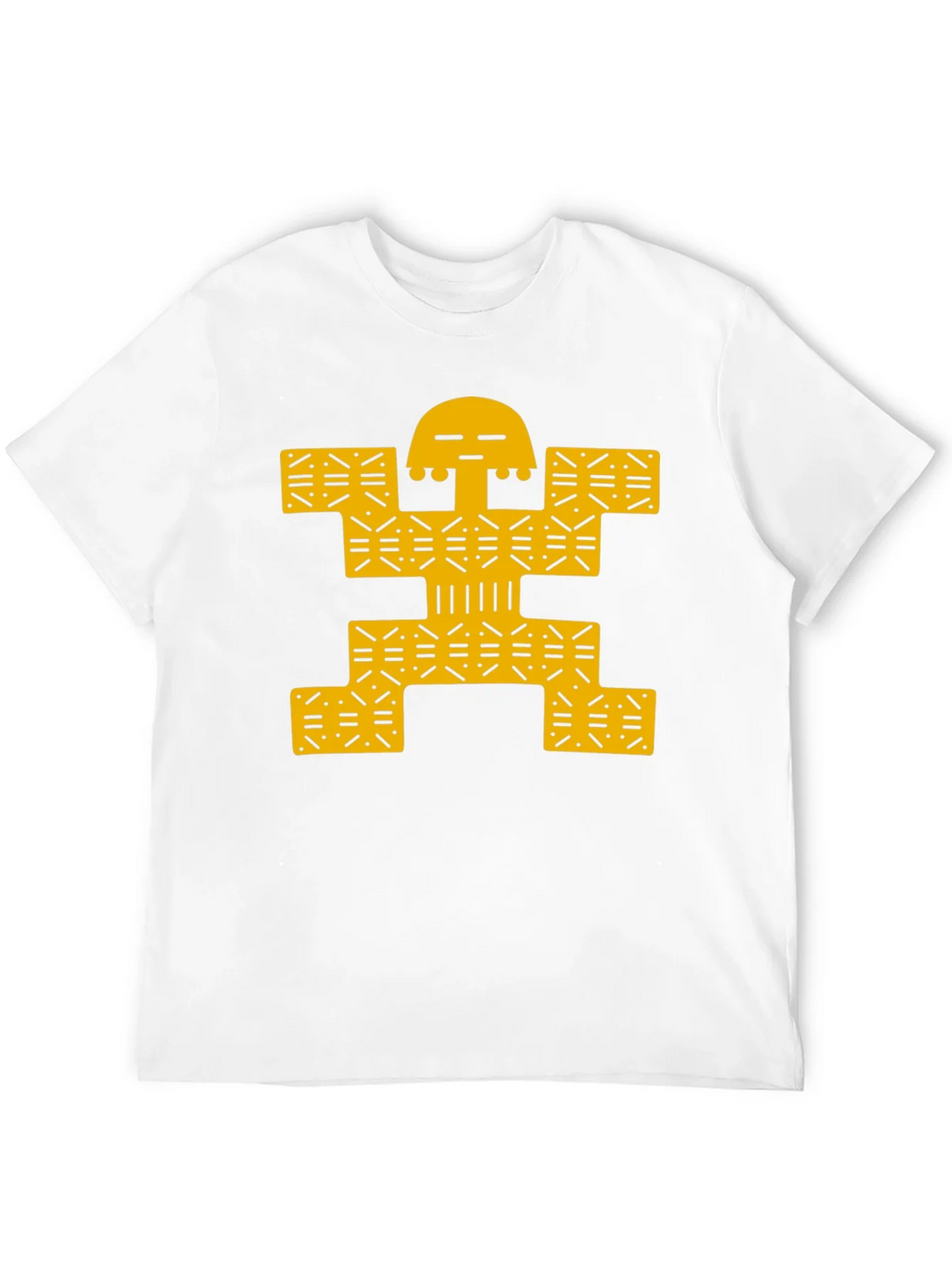 Modern Graphic Tee - Black with Gold Design