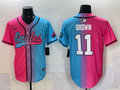 Men's Philadelphia Eagles A.J. Brown Pink/Blue Game Jersey