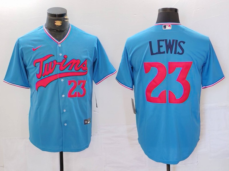 Men's Minnesota Twins Royce Lewis Blue Replica Player Jersey
