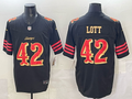 Men's San Francisco 49ers Ronnie Lott Black 2025 Rivalries Collection Limited Jersey