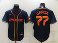 Men's Houston Astros Luis Garcia Navy Space City Jersey