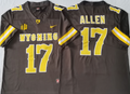Men's Wyoming Cowboys Josh Allen Brown Player Game Jersey