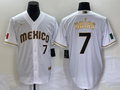 Men's 2023 World Baseball Classic Julio Urias Mexico White Alternate Game Jersey