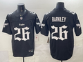 Men's Philadelphia Eagles Saquon Barkley #26 Black Player Game Jersey