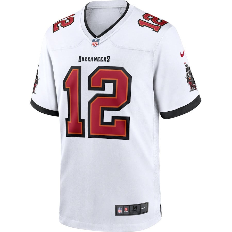 Tom Brady 12 Tampa Bay Buccaneers Men Game Jersey - White
