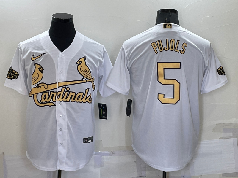 Men's St. Louis Cardinals Albert Pujols White Replica Player Jersey