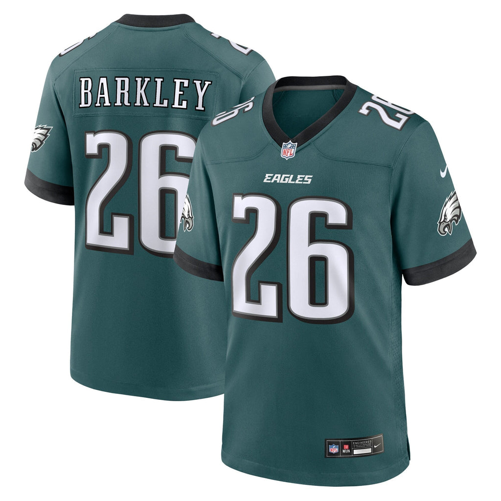 Saquon Barkley Philadelphia Eagles  Game   Jersey - Midnight Green