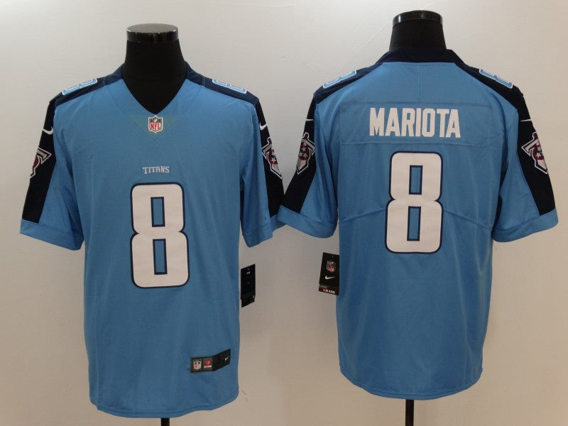 Men's Tennessee Titans Marcus Mariota Blue Game Jersey