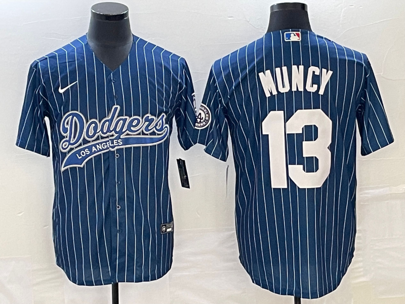 Men's Los Angeles Dodgers Max Muncy #13 Blue Player Jersey1 Joint Edition