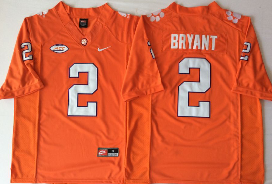 Men's Clemson Tigers Kelly Bryant Orange Game Jersey