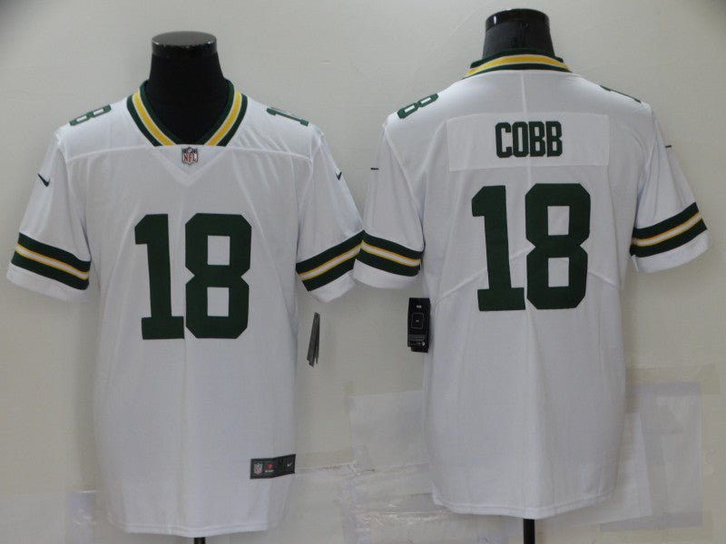 Men's Green Bay Packers Randall Cobb White Game Player Jersey