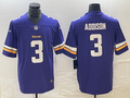 Men's Minnesota Vikings Jordan Addison Purple 2023  Draft First Round Pick Game Jersey