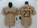 Men's San Diego Padres Fernando Tatis Jr. Stitched Khaki Jersey