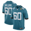 Darryl Williams Jacksonville Jaguars  Game   Jersey - Teal