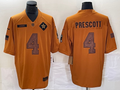Men's Dallas Cowboys Dak Prescott Brown 2023 Salute To Service Limited Jersey