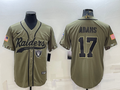 Men's Las Vegas Raiders Davante Adams Olive 2022 Salute To Service Limited Jersey Joint Edition