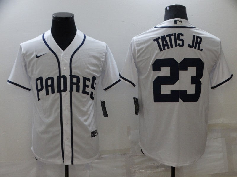 Men's San Diego Padres Fernando Tatis Jr. #23  White Stitched Jersey1