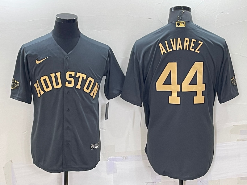 Men's Houston Astros Yordan Alvarez Gray Replica Baseball Jersey