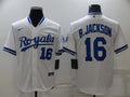Men's Kansas City Royals Bo Jackson #16 White Stitched Jersey1