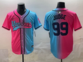 Men's New York Yankees Aaron Judge Pink/Blue Player Jersey
