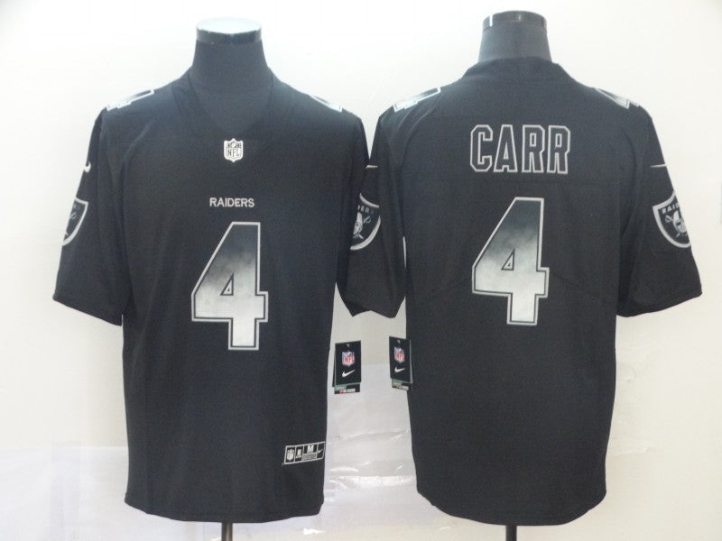 Men's Las Vegas Raiders #4 Derek Carr Black Game Jersey1