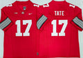 Men's Ohio State Buckeyes Carnell Tate #17 Red Player Jersey